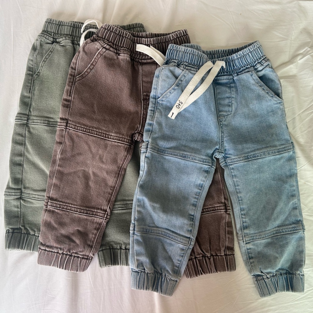 Olive + Scout Jogger Jeans Bundle (3 Pairs), size 2T